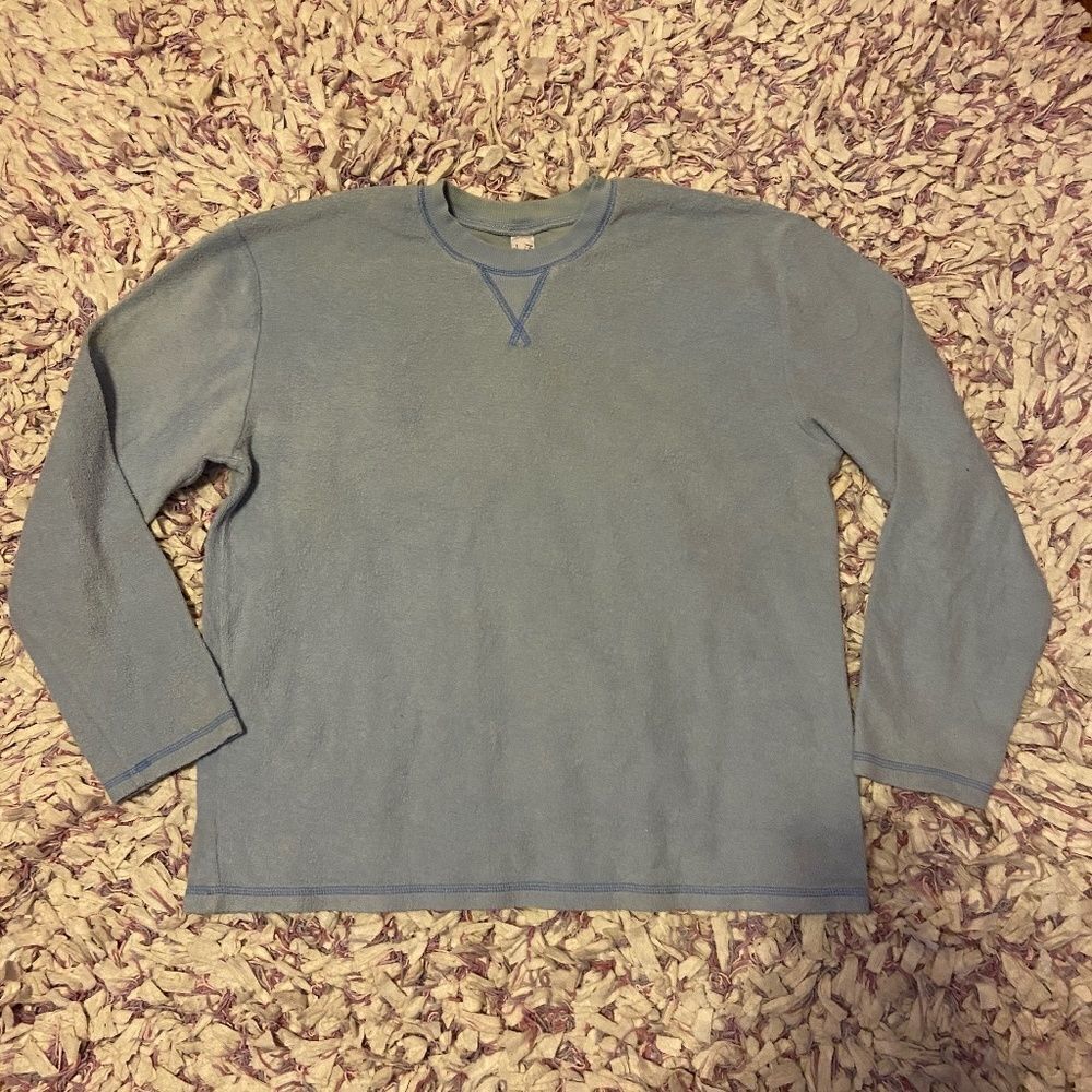 French Dressing Blue Sweater Pull Over Medium